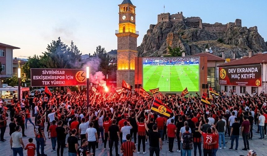 Eskişehirspor’un Play-Off heyecanı her yerde: Dev ekran kurulacak!