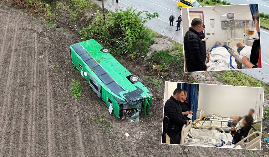 Çanakkale'de korkunç kaza: Eskişehir'den de yolcu alan otobüs tarlaya uçtu!