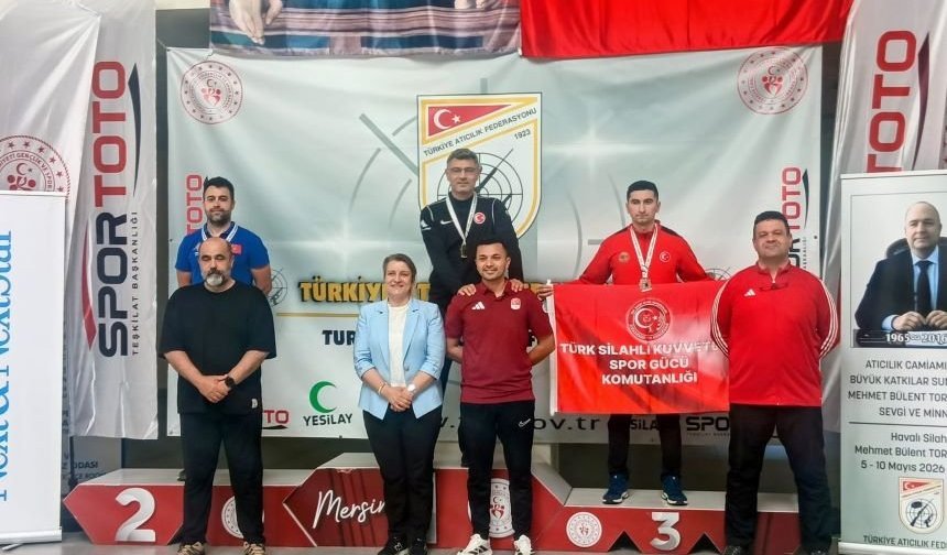 Havalı silahlar yarışmasında gümüş madalya