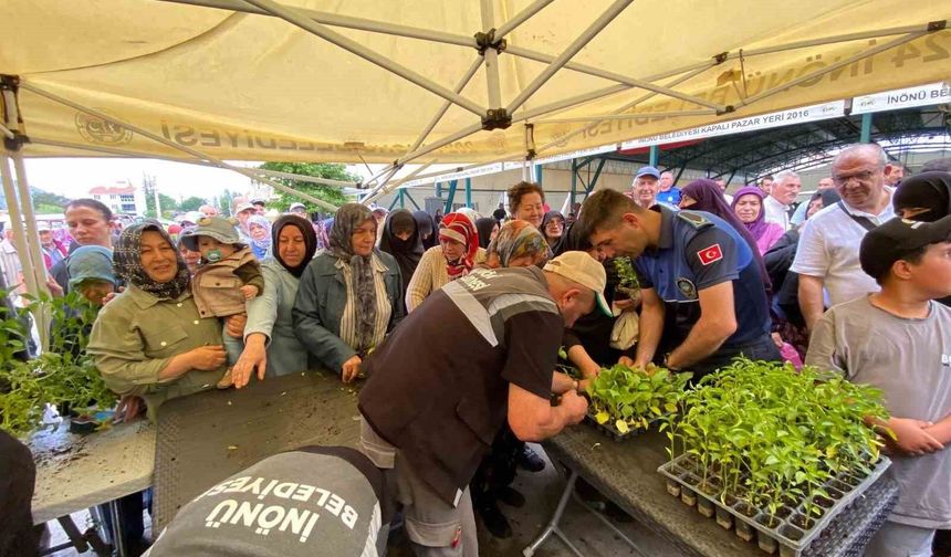 Eskişehir'de üreticiye destek: 10 bin sebze fidesi dağıtıldı