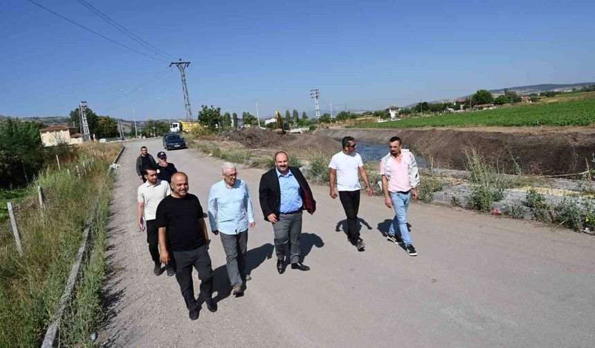Başkan Hamamcı Sarısu Deresi'ndeki çalışmaları inceledi!
