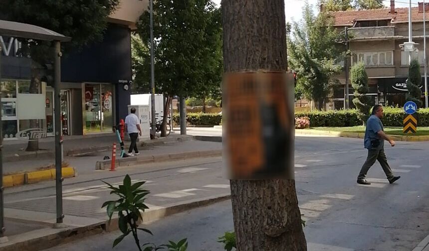 Eskişehir'de esnaftan kedi uyarısı: Ağaca fotoğraflı not astı