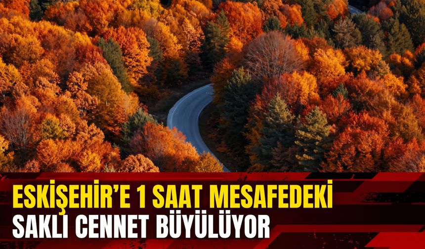 Eskişehir'e 1 saat mesafedeki saklı cennet büyülüyor