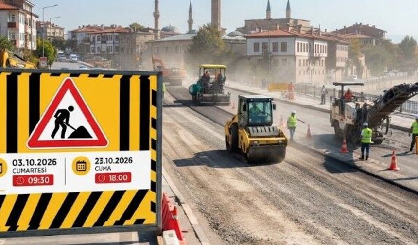 Eskişehir’de sürücüler dikkat: 19 gün boyunca yol kapalı kalacak!