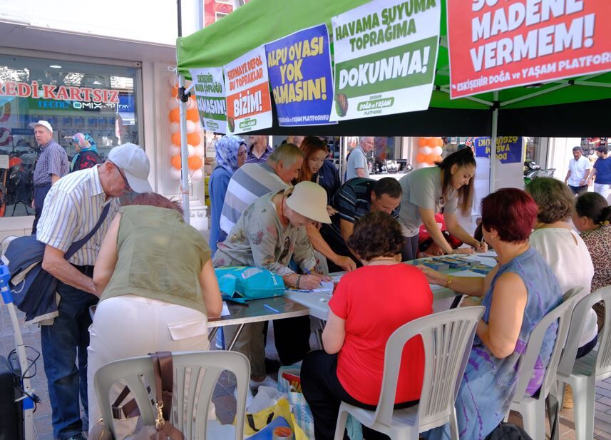 Alpu Ovası’nda maden projesine karşı mücadele sürüyor