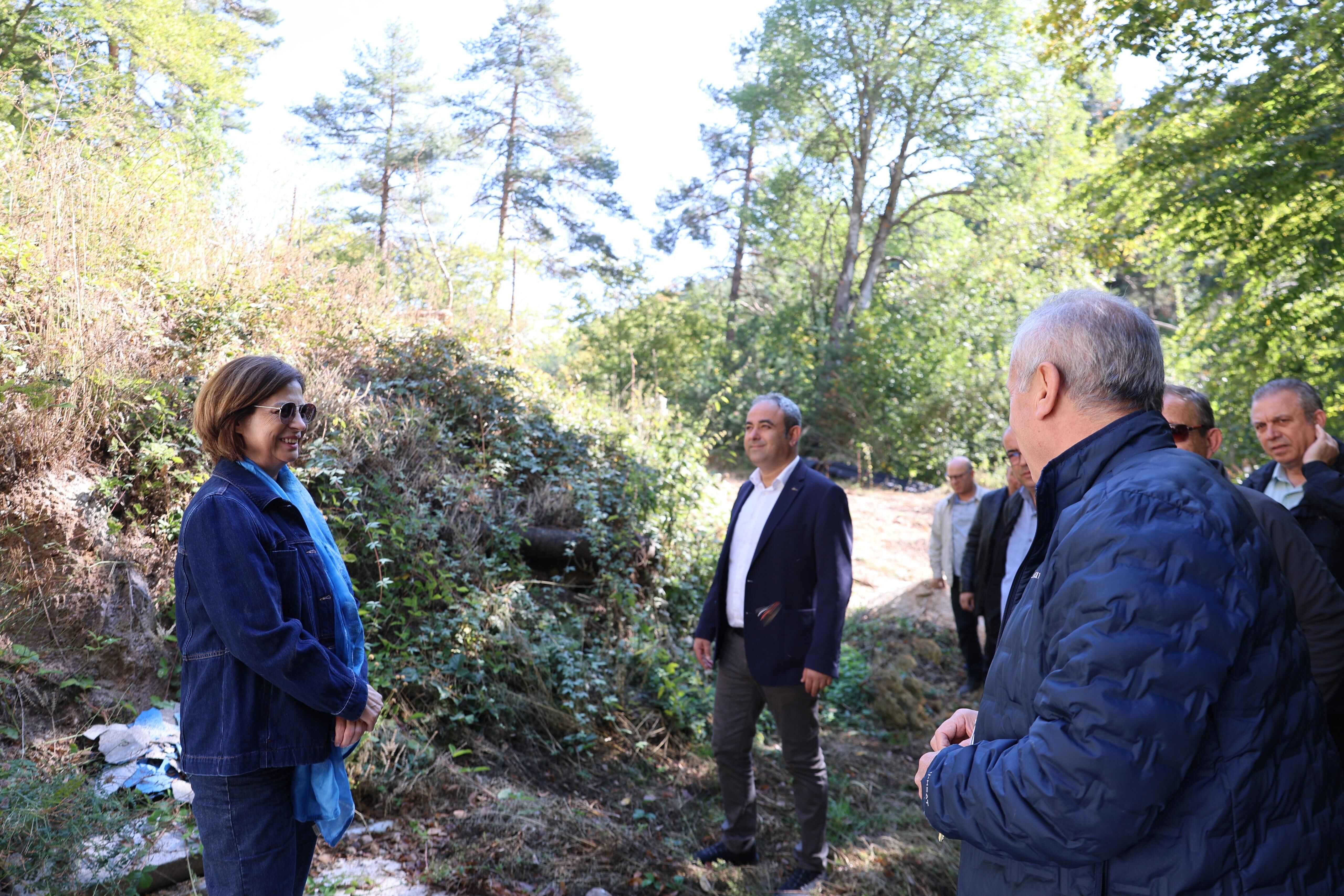 Ayşe Ünlüce, Kalabak Suyu’nun kaynağını yerinde inceledi