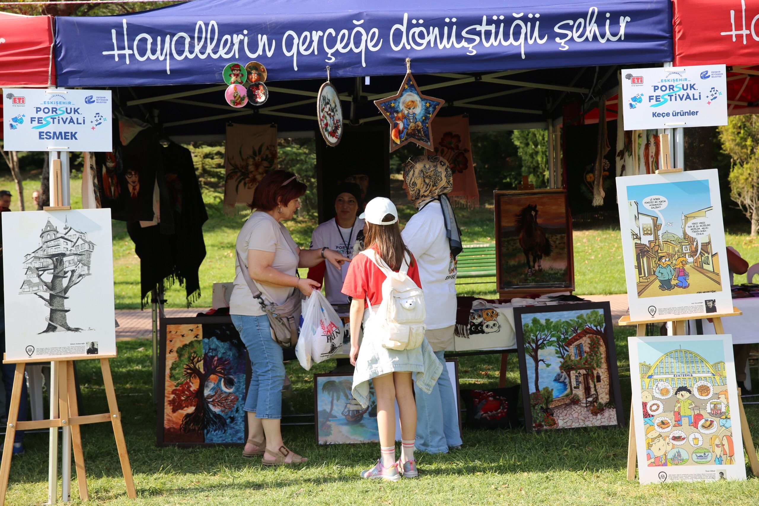 Porsuk Festivali’nde Kentpark’ta  atölye zamanı