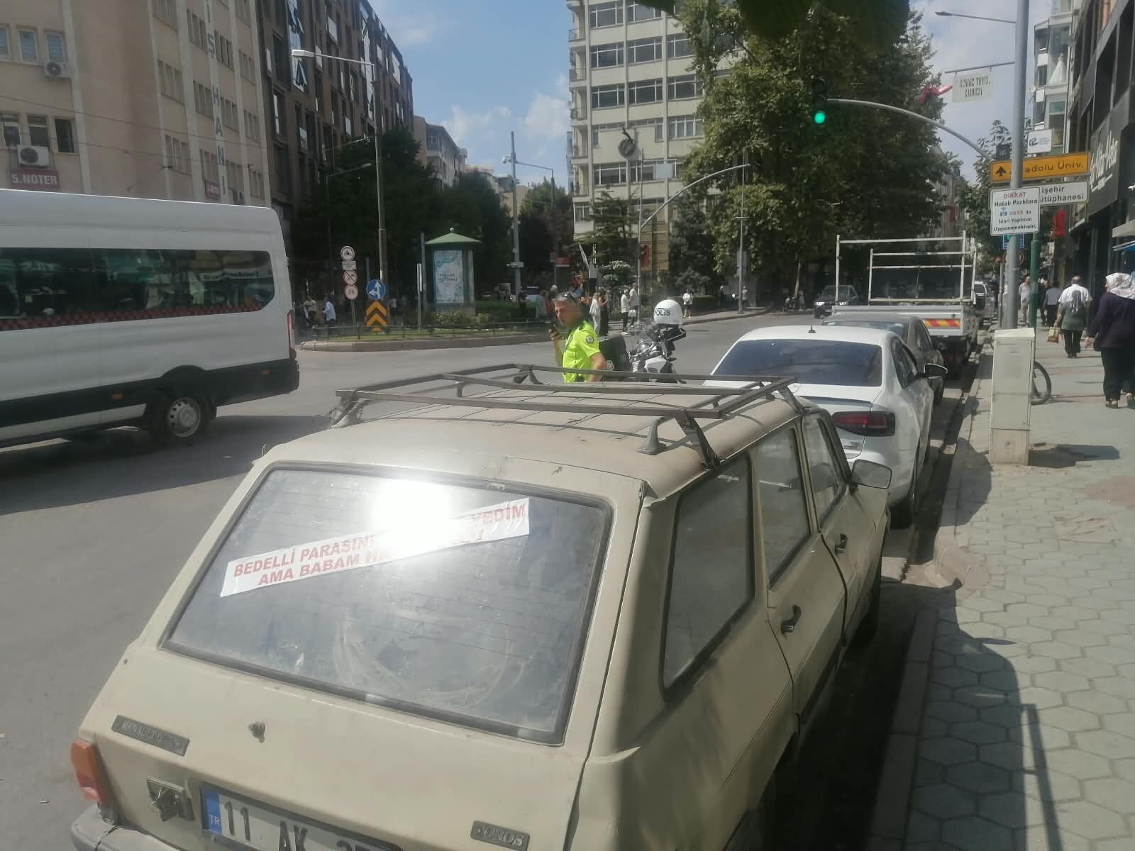 Eskişehir'in işlek caddesinde denetim!