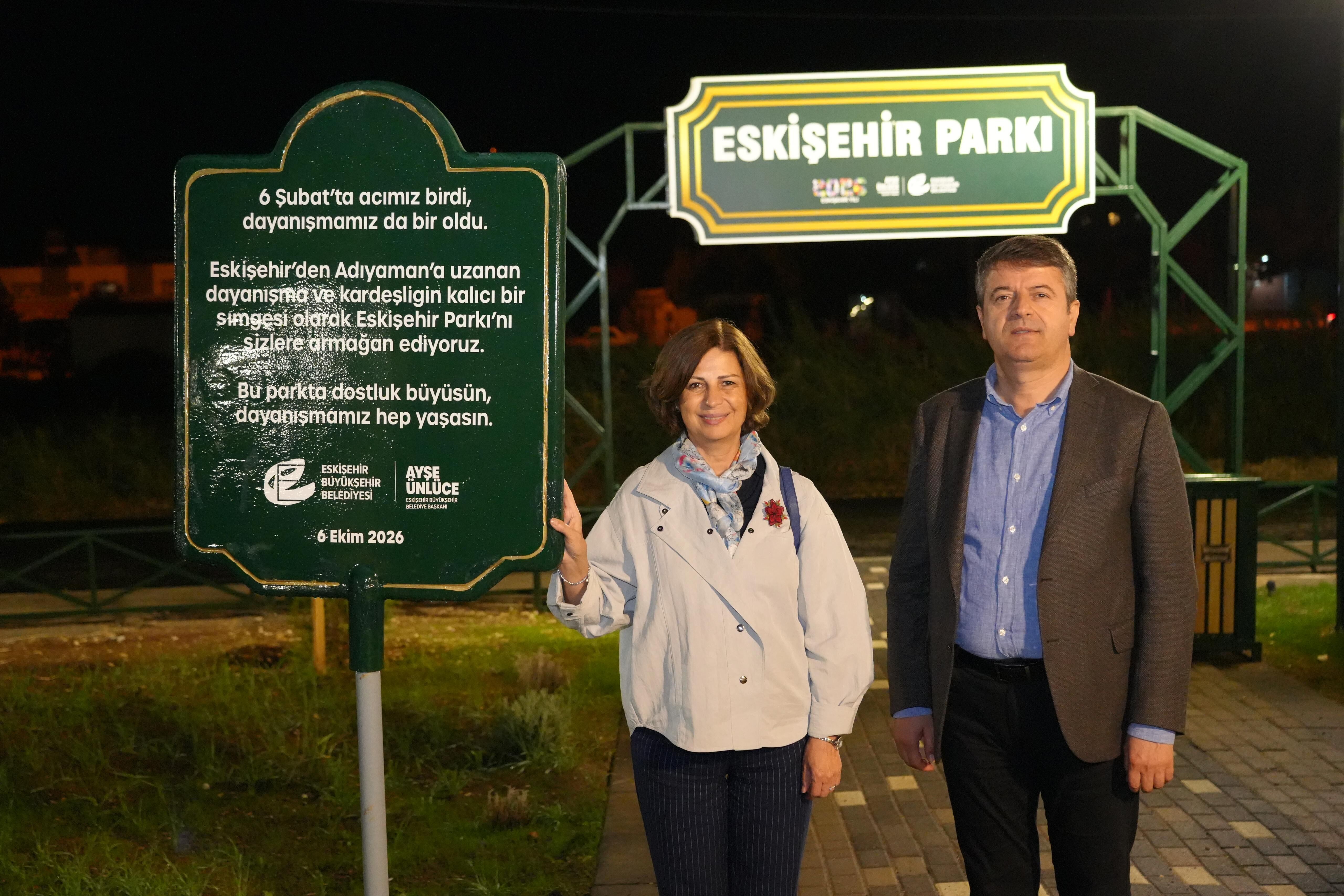 Adıyaman’da Eskişehir Parkı açıldı: İki kent arasındaki dostluğa yeni simge
